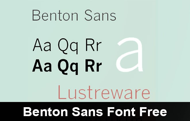 Benton modern font free